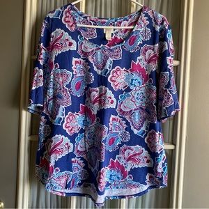 Chicos paisley pattern Tshirt